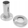 Okucie dolne do drewna Ø 42,4 mm , AISI 304 , polerowane , nierdzewne