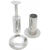 Okucie narożne do drewna Ø 42,4 mm , poręcz Ø 42,4 mm , AISI 304 , polerowane , nierdzewne