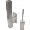Okucie do drewna 40 x 40 mm , pręt pod poręcz , AISI 304 , szlifowane , mocowanie boczne , nierdzewne
