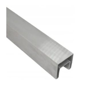 Pochwyt 40 x 40 x 1,5 mm nakładany na szkło , 2500mm , szlifowany , nierdzewny