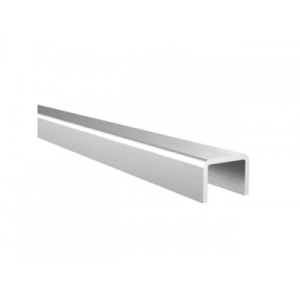 Aluminiowa listwa nakładana na szkło , dla szkła o grubości 18 mm , szlif