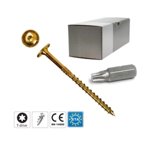 Wkręt ciesielski konstrukcyjny do drewna 8,00 x 240 mm / 50 szt , stal hartowana